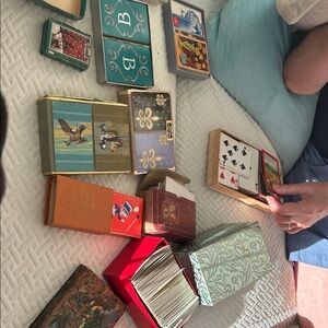 Classic Playing Card Set with Green and Red Designs